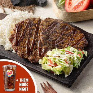 Combo Cơm bò nướng sốt BBQ