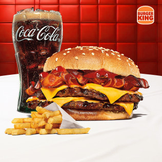 COMBO DOUBLE BBQ BACON CHEESE