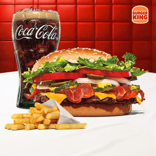 COMBO WHOPPER BBQ BACON & CHEESE