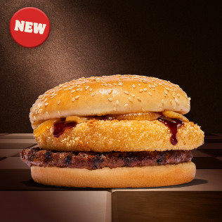 CHEESE RING BEEF BURGER ( New ) 