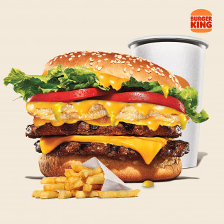 COMBO DOUBLE EXTREME CHEESE WHOPPER 