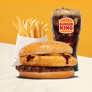 CHEESE RING BEEF BURGER JR COMBO